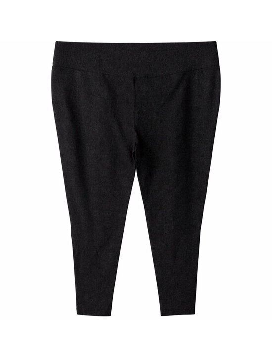 Terra & Sky Pants - Terra & Sky Women Plus High-Rise Ankle Length Black Glitter Leggings Size 4X